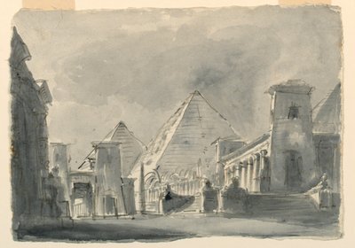 Cenário, Grupo de Edifícios Egípcios do Exterior de Unknown artist