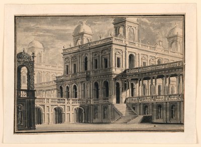 Cenário, Palácio e Pórticos de fora de Unknown artist
