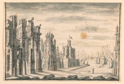 Cenário, Vista da Cidade e do Porto de Unknown artist