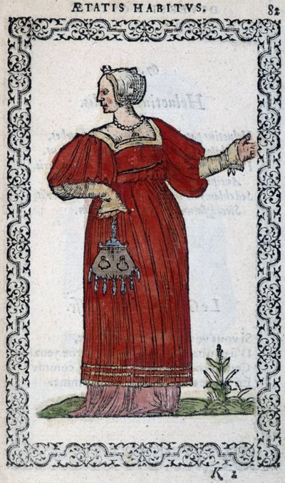 Mulher suíça - em "Habits et effigies" de Jean Sulperius de Unknown artist