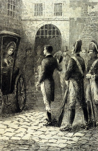 A Casa de Parma, de Stendhal. Gravura do século XIX. de Unknown artist