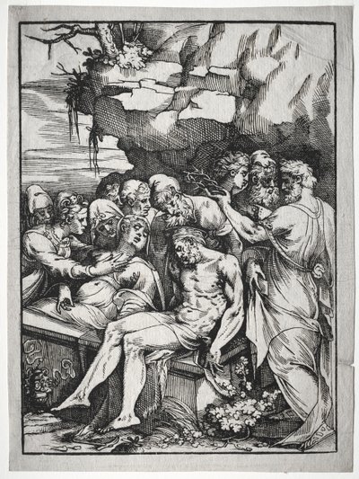 O sepultamento de Unknown artist
