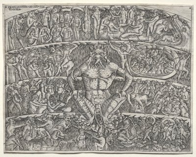 O Inferno Segundo Dante, depois do Fresco no Campo Santo de Pisa de Unknown artist