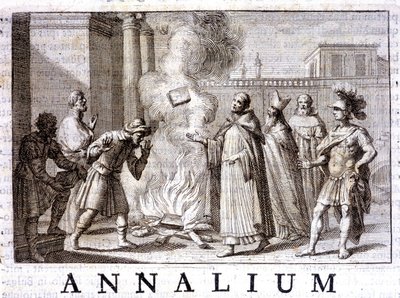O Milagre do Fogo de Santa Domingas em "Anais da Ordem dos Pregadores" de Thomas-Marie Mamachi, Roma de Unknown artist