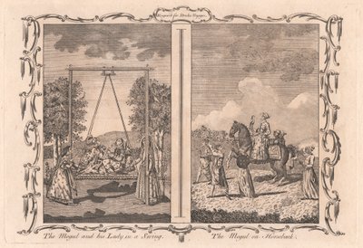 O Mogol e a sua Lady in a Swing / O Mogol a Cavalo de Unknown artist
