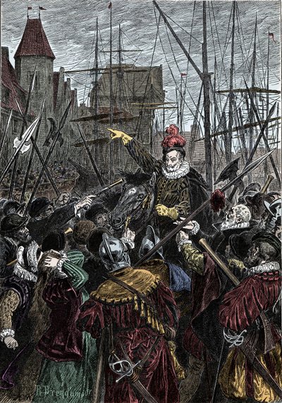 O Príncipe de Orange em Toulouse - Príncipe William III de Orange Nassau (1650-1702), Rei de Inglaterra em Toulouse (França) de Unknown artist