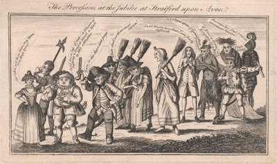A Procissão no Jubileu em Stratford sobre Avon de Unknown artist