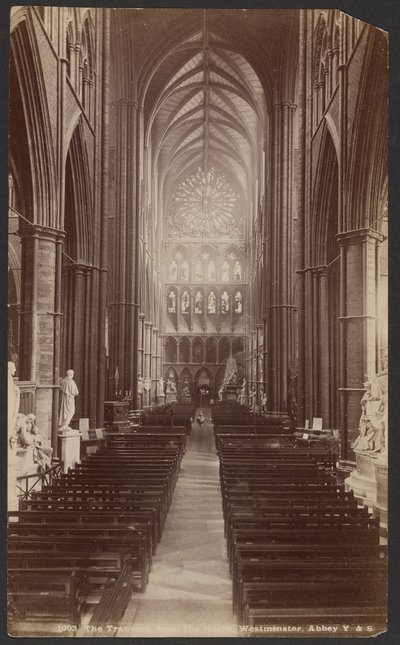 O Transepto, a partir do Norte, Abadia de Westminster de Unknown artist