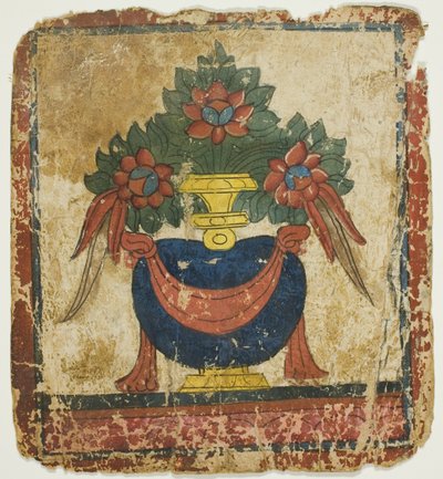 O vaso do tesouro (Bumpa), de um conjunto de cartas de iniciação (Tsakali) de Unknown artist