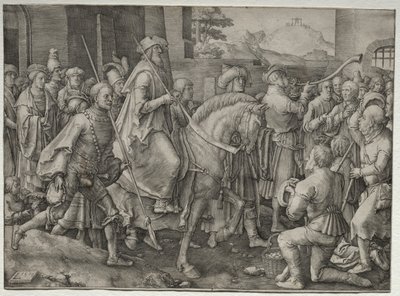 O triunfo de Mardoqueu de Unknown artist