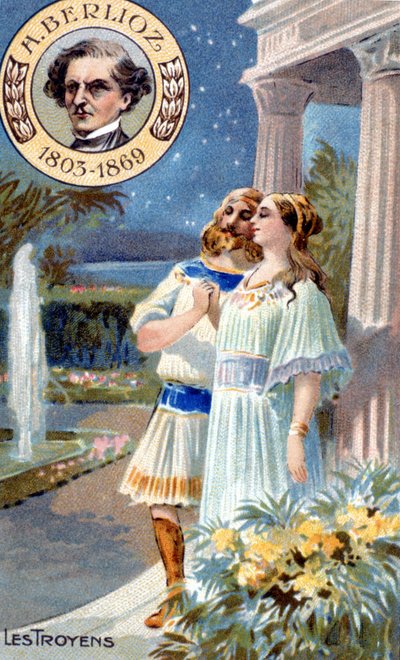 Os Trojans de Hector Berlioz. A cromolitografia do século XIX. de Unknown artist