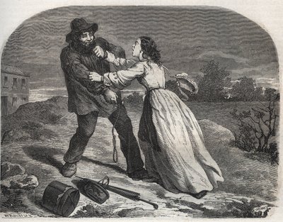 O assassino do bom Martin Dumollard (1810-1862), assassino em série do século XIX, no Ain de Unknown artist