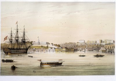 O porto ou Admiraut de Istambul, no século XIX de Unknown artist