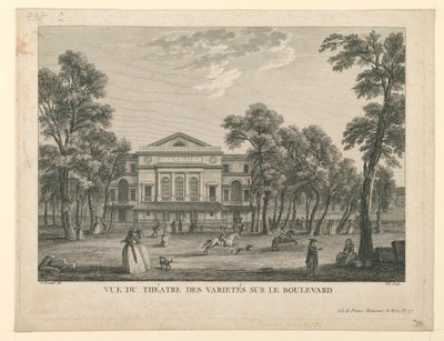 Teatro des Varietés em Paris de Unknown artist