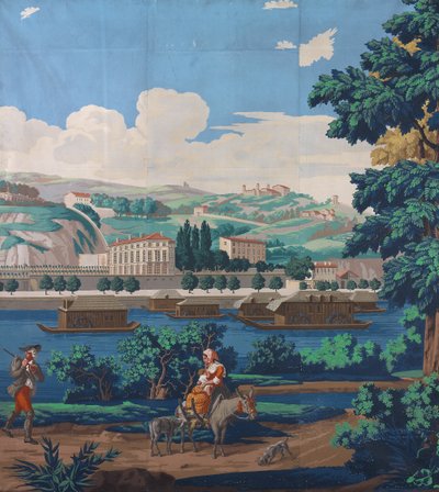 Três painéis unidos: Os pontos de vista de Lyon de Unknown artist