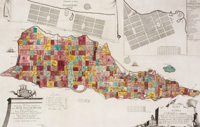 Mapa confiável de Eglandet St. Croix udi America, Copenhagen, 1754, 1754 de Unknown artist