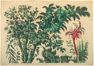 Parte Superior de um Painel Ornamental de Unknown artist