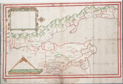 Baía de Tralee, Irlanda, c.1600 (papel, linho) de Unknown artist