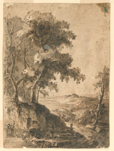 Árvore na paisagem de Unknown artist