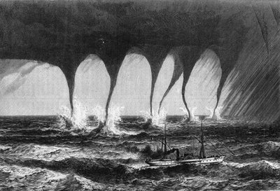 Trumbe observado no mar pelo Sr. Coffinieres de Nordeck. Gravação no "Le Journal de la jeunesse". de Unknown artist