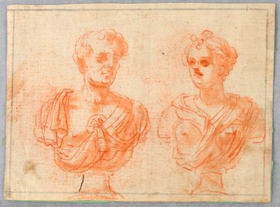 Dois bustos romanos de Unknown artist