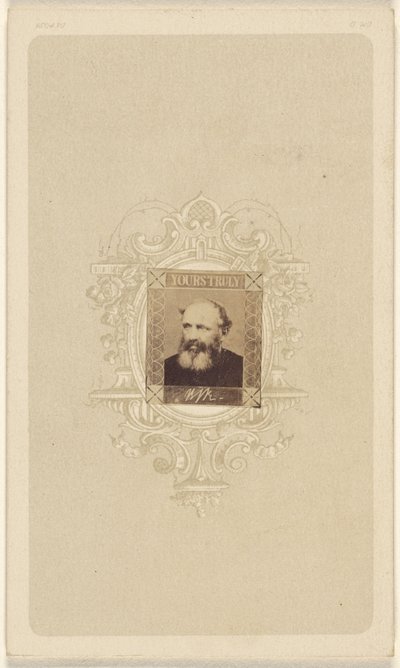 [Homem calvo não identificado com barba grisalha e cheia]. de Unknown artist