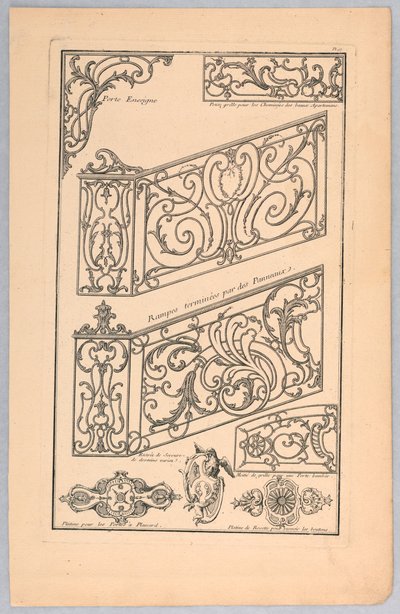 Vários Projetos para Metalurgia Decorativa de Unknown artist