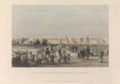 Vista de Calcutá da Esplanada, Nº 1 de Unknown artist