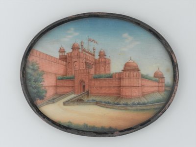 Vista do Forte Vermelho, Delhi, 1850, por volta de Unknown artist