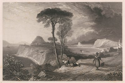 Vista na costa indiana de Unknown artist