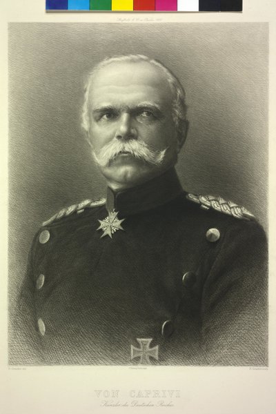 Von Caprivi chanceler do império alemão de Unknown artist