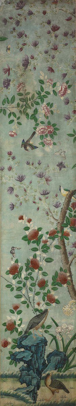 Painel de parede: Pássaros e flores de Unknown artist
