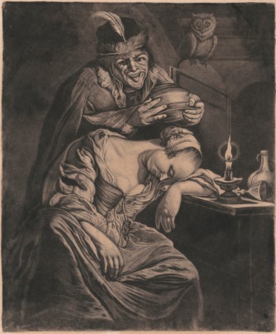 O vinho é um Escarnecedor de Unknown artist