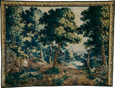 Bosque com lagoa de Unknown artist