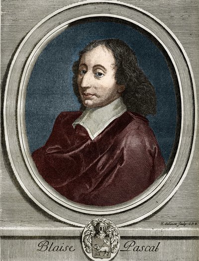 retrato de Blaise Pascal (1623-1662), físico, matemático e escritor francês. de Unknown artist