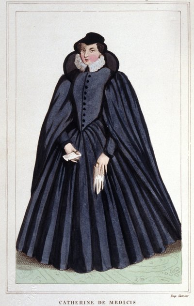 Retrato de Catherine de Medici (Caterina de Medici) (1519-1589). de Unknown artist