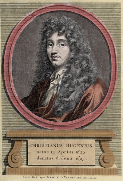 retrato de Christiaan Huygens.físico e matemático holandês (1629-1695). de Unknown artist
