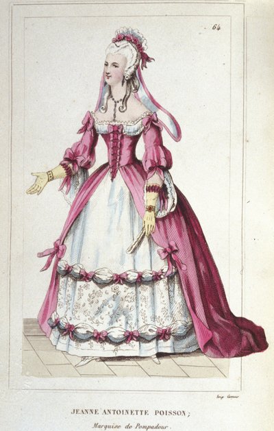 retrato de Jeanne-Antoinette Poisson, Marquesa de Pompadour (conhecida como Madame de Pompadour de Unknown artist