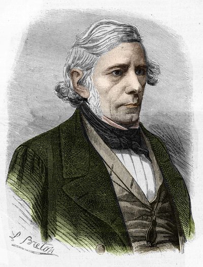 retrato do primo Victor Cousin. Filósofo francês (1792 a 1867). de Unknown artist