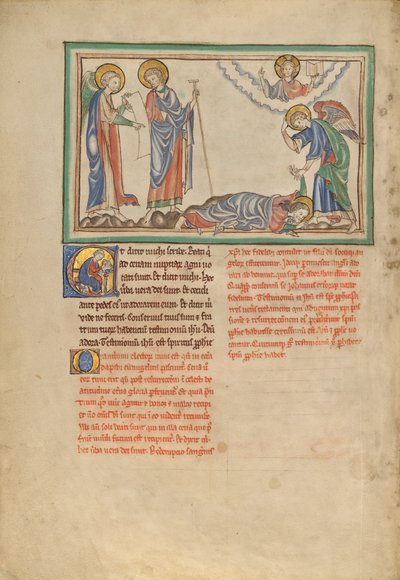 São João a rezar ao anjo de Unknown artist/maker