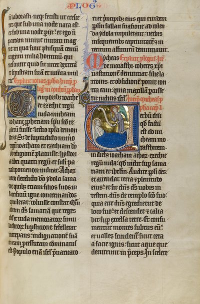 Um anjo antes de Micah de Unknown  – illuminator