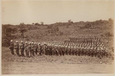 91ª Highlanders retornando de Zululand 1879 (foto a p/b) de Unknown photographer