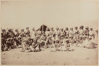 Homens de tribos afegãs a um durbar de Unknown photographer