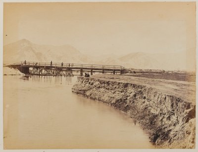 Ponte sobre o rio Kabul de Unknown photographer