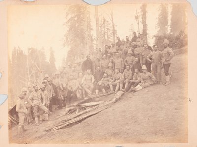 Oficiais britânicos, Black Mountain Expedition de Unknown photographer