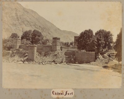 Forte de Chitral, 1895 de Unknown