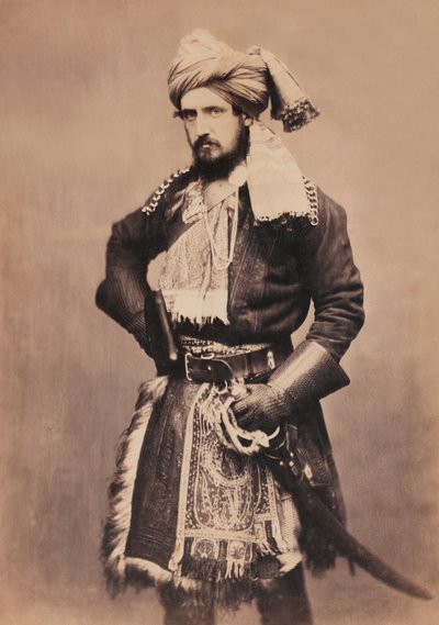 Dighton Probyn, 2ª Cavalaria Punjab, 1857 por volta de Unknown photographer
