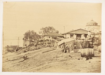 Ghat no Forte de Allahabad, Índia, c.1858-61 (foto) de Unknown photographer