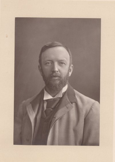 Henry Arthur Jones (1851-1929) Dramaturgo inglês (fotografia a preto e branco) de Unknown photographer