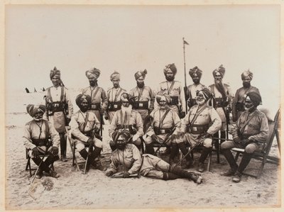 Oficiais indianos da 9ª Cavalaria de Bengala, 1885 de Unknown